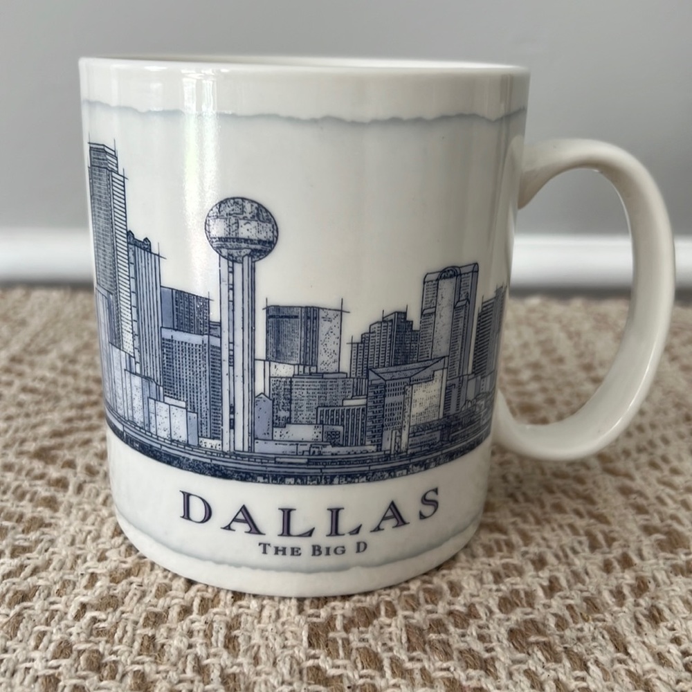 Vintage Starbucks Dallas Architecture Mug